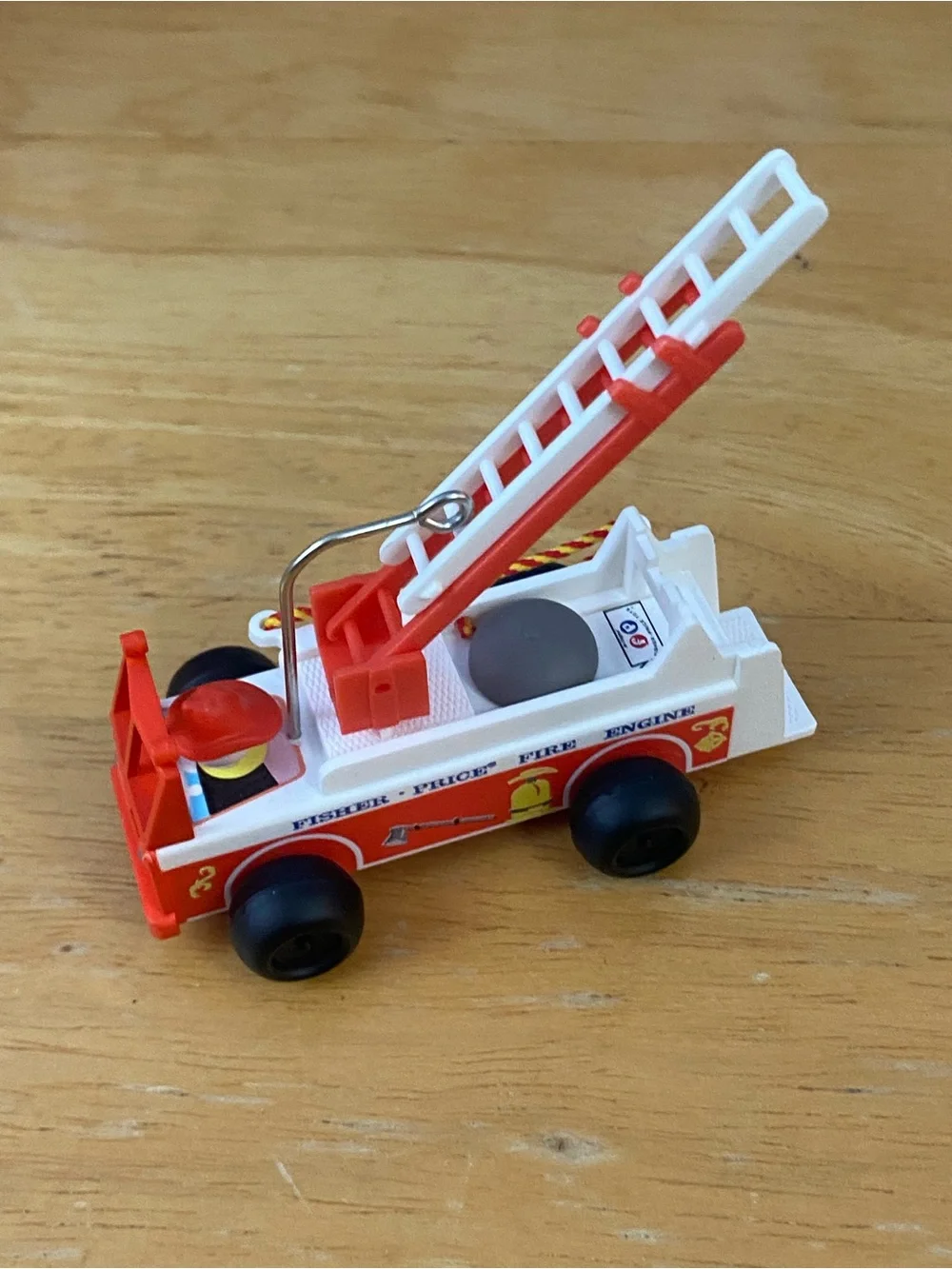 2021 Hallmark Fisher-Price Little People Vintage Fire Engine Ornament